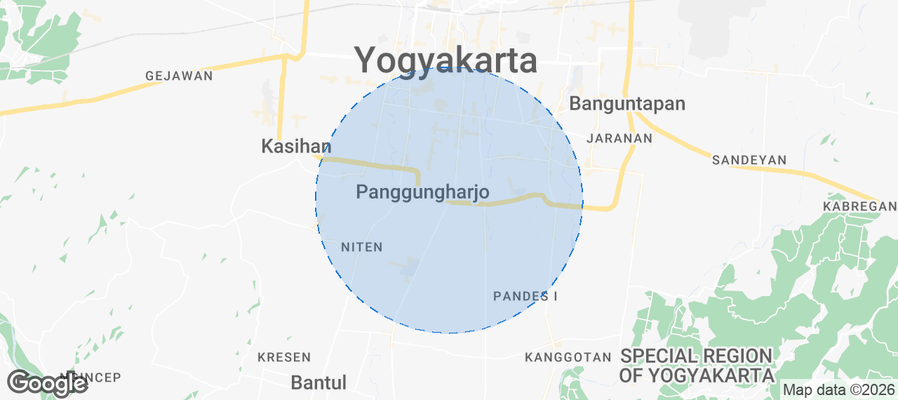 Sewon Airbnb map